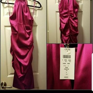 Cache Fuschia Ruched Dress
